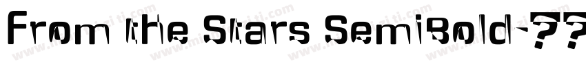 From the Stars SemiBold字体转换